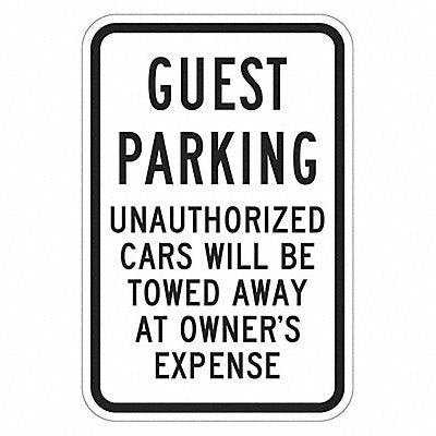 LYLE T12447HI12x18 Guest Parking Sign 18 x 12