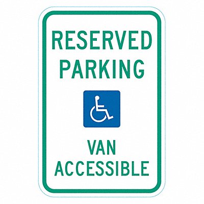 LYLE T16247HI12x18 ADA Handicapped Parking Sign 18 x 12