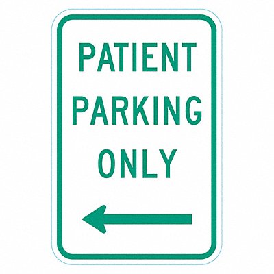 LYLE T16272HI12x18 Patient Parking Sign 18 x 12