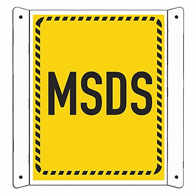 LYLE LCDF0003NA8x10 Msds Information Sign 10inx8in Aluminum