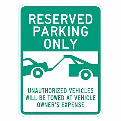 LYLE T16286EG18x24 Reserved Parking Sign 24 x 18