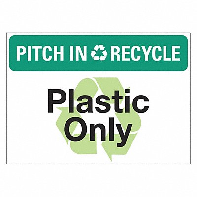 LYLE LCU10116EDPK514x10 Eco Pitch In  Recycle Sign 10x14in PK5
