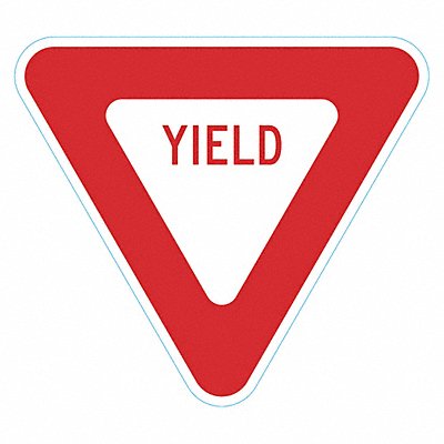 LYLE T16243HI18x18 YIELD Traffic Sign 18 x 18