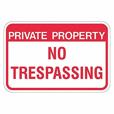 LYLE T11167HI24x18 Property Sign 18 in Aluminum