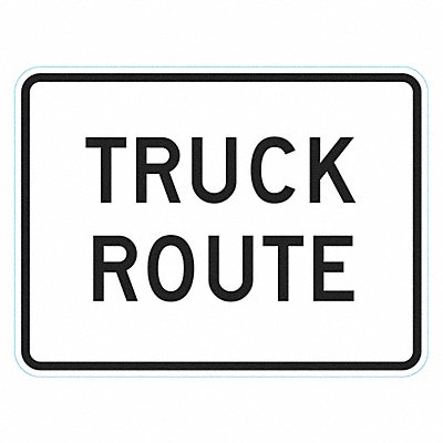 LYLE T16288HI18x24 Truck Route Traffic Sign 24 x 18
