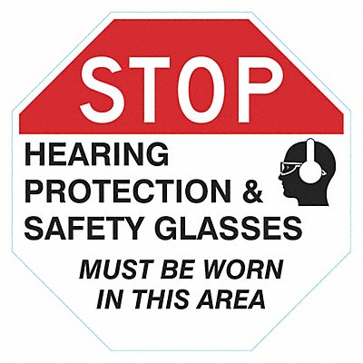 LYLE T16289EG24x24 Personal Protection Sign 24 x 24 Alum
