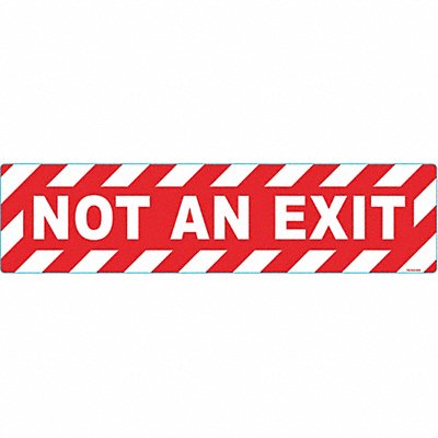 STRANCO INC FS624905 Not An Exit Floor Sign 6in x 24in Vinyl