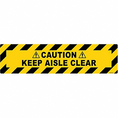 STRANCO INC FS624910 Anti-Slip Floor Sign 6 in x 24 in Vinyl