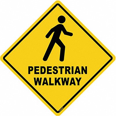 STRANCO INC FSDIAM501 Anti-Slip Floor Sign 17 inx17 in Vinyl