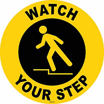 STRANCO INC FS8812 Anti-Slip Floor Sign 8 inx8 in Vinyl PK2