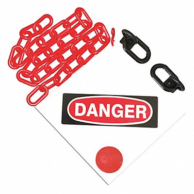 GRAINGER 7403DA Sign Kit White 36 L Horizontal Type