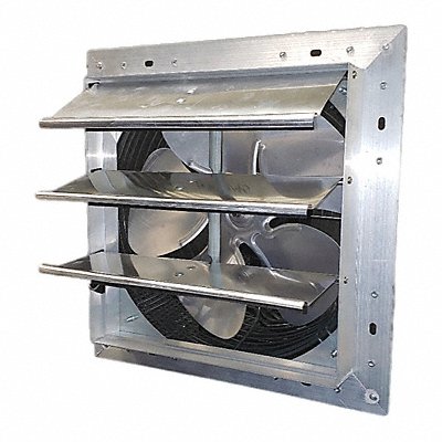 DAYTON 484X37 ShtrMnt ExhFn 10In Bld Dia Alum 115 V