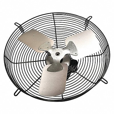 DAYTON 484X57 Guard-Mounted ExtFn 24In Bld Alum 115 V