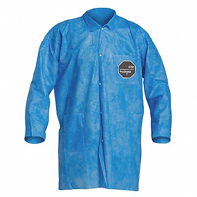 DUPONT PB212SBU3X003000 J7267 Laboratory Coat 3XL Blue ProShield(R) PK30