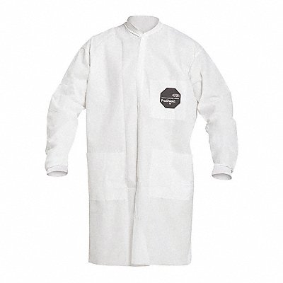 DUPONT PB219SWH2X003000 K7318 Laboratory Coat 2XL White ProShield(R) PK30
