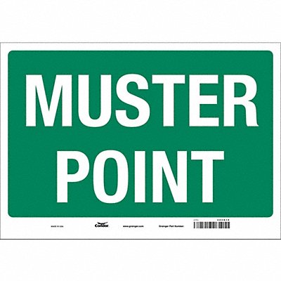 CONDOR 485G18 Safety Sign 14 in x 20 in Vinyl