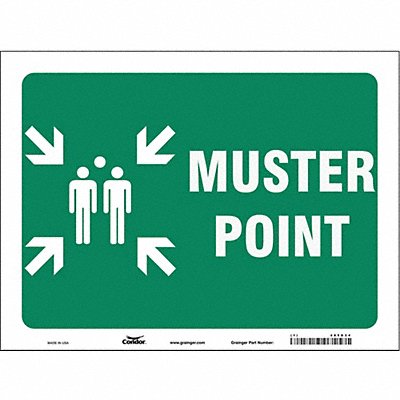 CONDOR 485G34 Safety Sign 18 in x 24 in Vinyl
