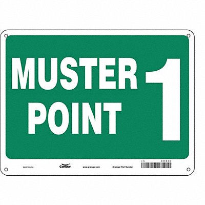 CONDOR 485G38 Safety Sign 18 in x 24 in Aluminum