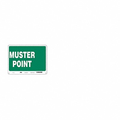 CONDOR 485H29 Safety Sign 18 in x 24 in Aluminum