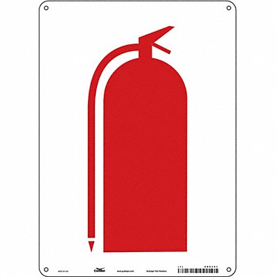 CONDOR 485J21 Safety Sign 14 in x 10 in Aluminum