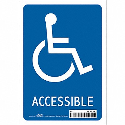 CONDOR 485J68 K1113 Safety Sign 10 in x 7 in Vinyl