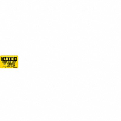 CONDOR 485J92 Safety Sign 7 in x 10 in Aluminum