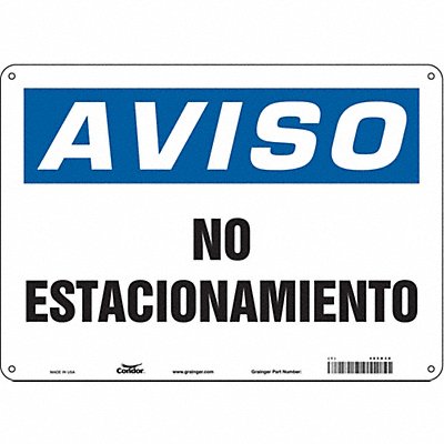 CONDOR 485K38 No Parking Sign 10 x 14
