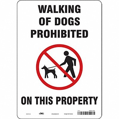CONDOR 485L05 Safety Sign 14 in x 10 in Aluminum