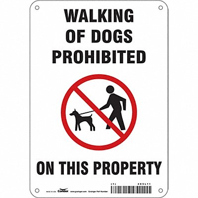 CONDOR 485L11 Safety Sign 10 in x 7 in Vinyl