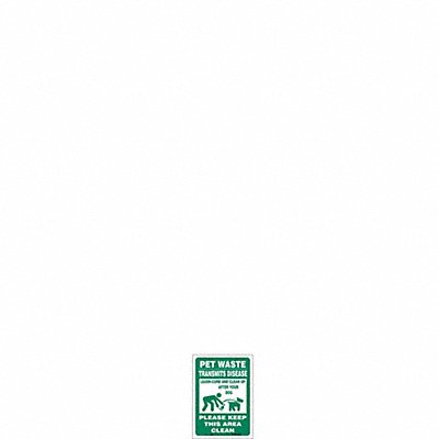 CONDOR 485L40 Safety Sign 14 in x 10 in Vinyl