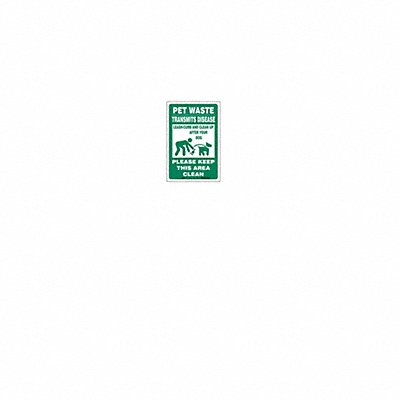 CONDOR 485L41 Safety Sign 18 in x 12 in Vinyl