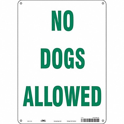 CONDOR 485M42 Safety Sign 14 in x 10 in Polyethylene