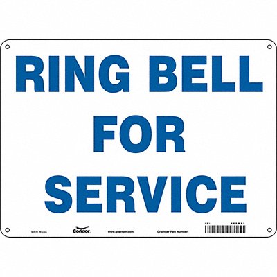 CONDOR 485M91 J9841 Safety Sign 10 in x 14 in Vinyl