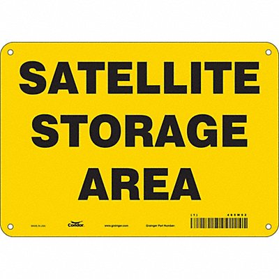 CONDOR 485M92 J9842 Safety Sign 7 in x 10 in Aluminum
