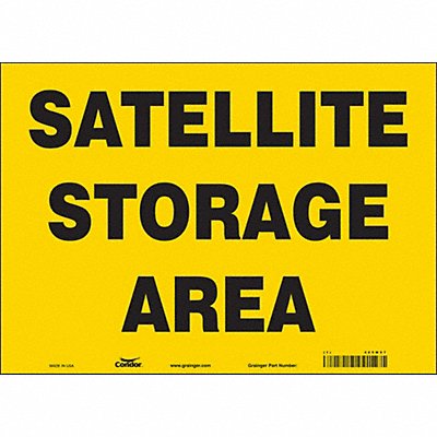 CONDOR 485M97 J9842 Safety Sign 10 in x 14 in Vinyl