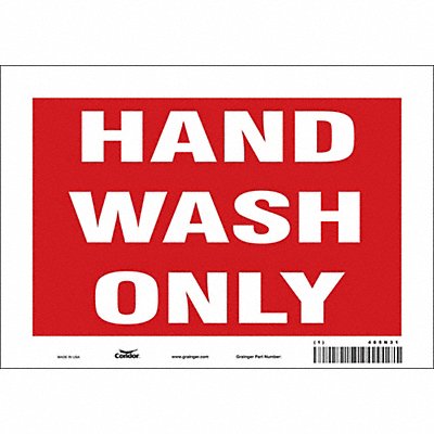 CONDOR 485N31 K1079 Safety Sign 7 in x 10 in Vinyl