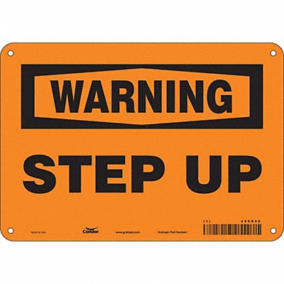 CONDOR 485R08 Safety Sign 7 in x 10 in Aluminum