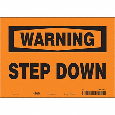 CONDOR 485R20 Safety Sign 7 inx10 in Vinyl