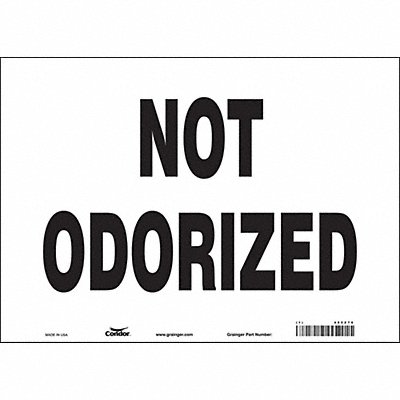 CONDOR 485Z76 Safety Sign 10 in x 14 in Vinyl