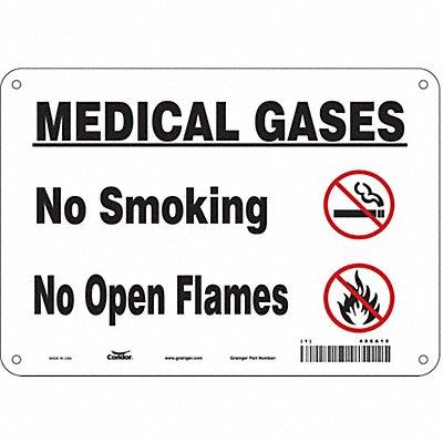 CONDOR 486A19 J8166 Chemical Sign 7 in x 10 in Aluminum