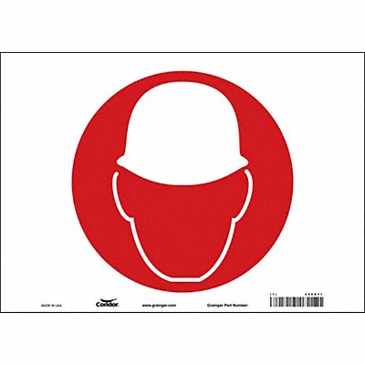 CONDOR 486D11 Safety Sign 10 in x 14 in Vinyl
