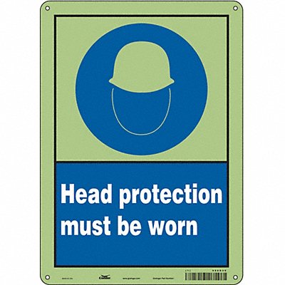 CONDOR 486D40 Safety Sign 14 inx10 in Polyethylene