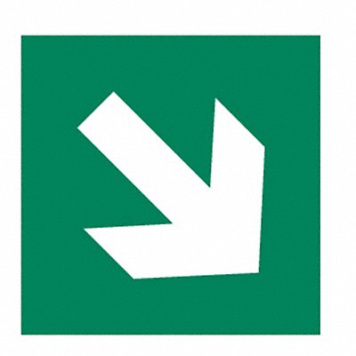 CONDOR 486F51 IMO Safety Sign 6x6in Polycarbonate
