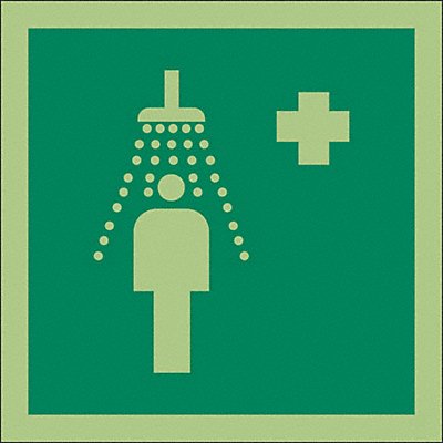 CONDOR 486G03 IMO Safety Sign 6inx6in Vinyl