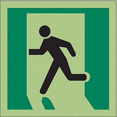CONDOR 486G39 IMO Safety Sign 6inx6in Vinyl