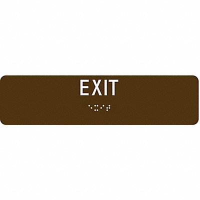 CONDOR 486G57 ADA Braille Facility Sign 2 in x 8 in