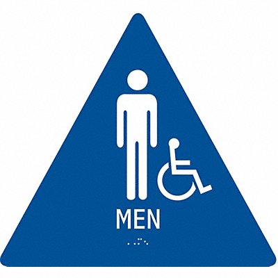 CONDOR 486G84 ADA Braille Facility Sign 10x11in Plstic
