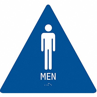 CONDOR 486G85 ADA Braille Facility Sign 12x12in Plstic