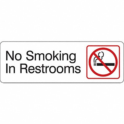 CONDOR 486H09 Facility Sign 3 in x 9 in Acrylic