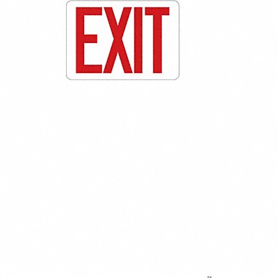 CONDOR 486H23 Facility Sign 7 in x 10 in Acrylic